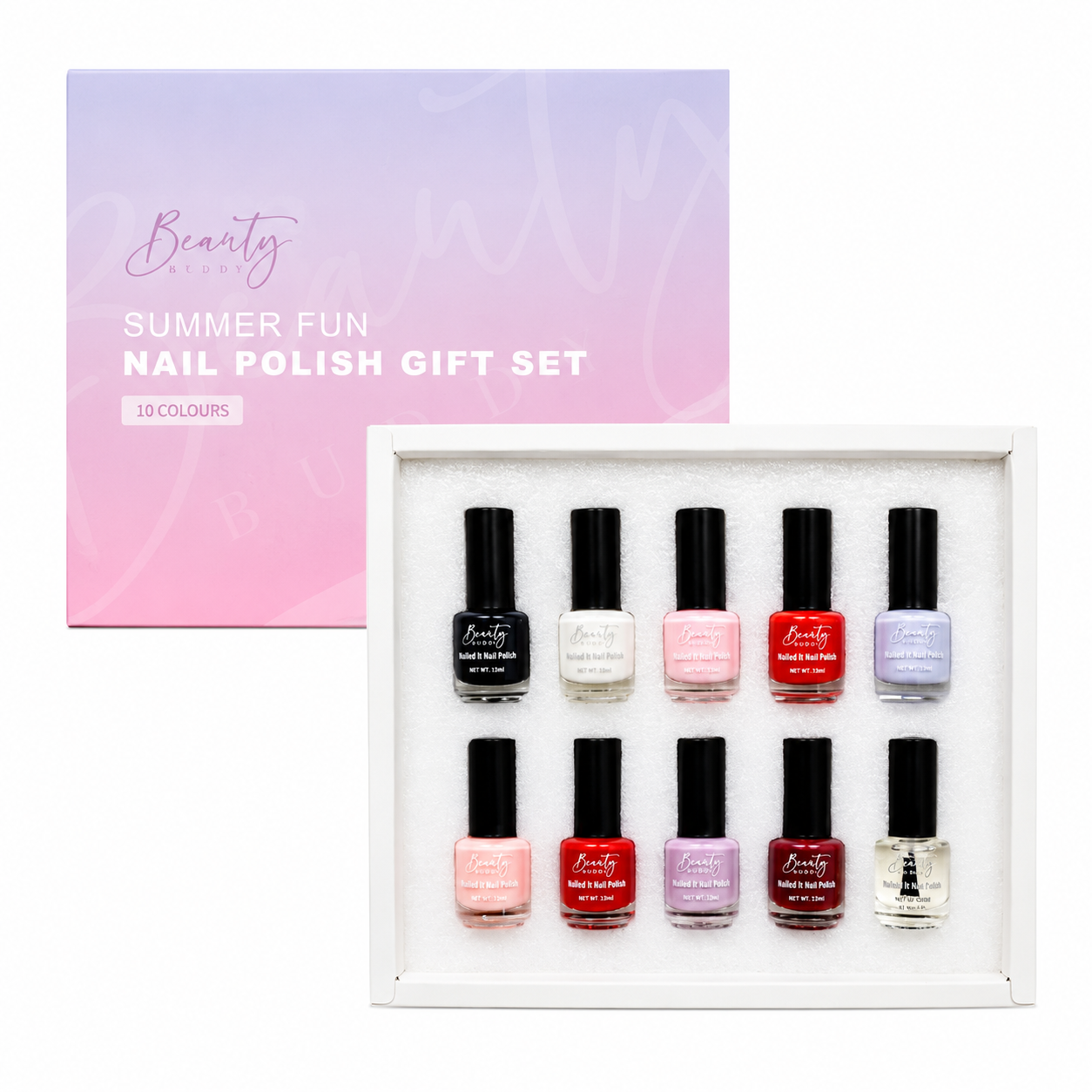 Beauty Buddy Summer Fun Nail Polish Gift Set 10pk