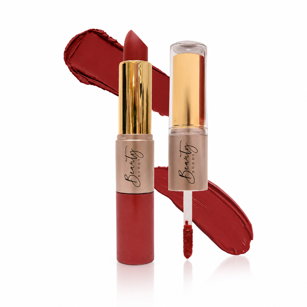 Beauty Buddy Velvet Gold 2-in-1 Matte Lipstick & Liquid Lipstick 06 Golden Hour