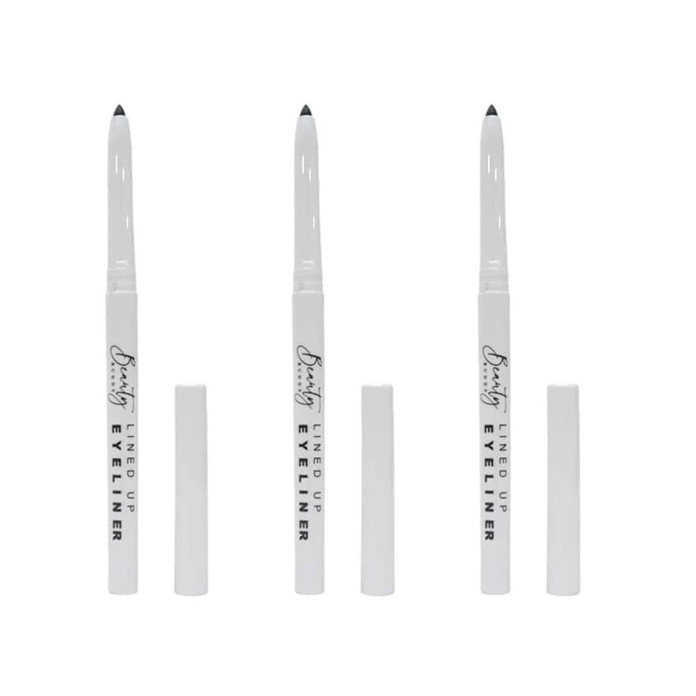 3x Beauty Buddy Lined Up Eyeliner 02 Deep Brown 1g