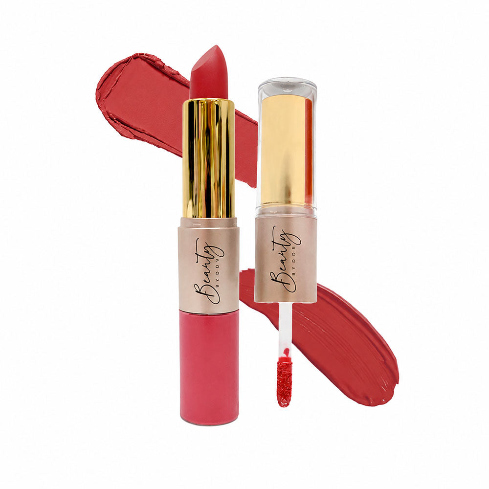 Beauty Buddy Velvet Gold 2-in-1 Matte Lipstick & Liquid Lipstick 03 Nude Muse