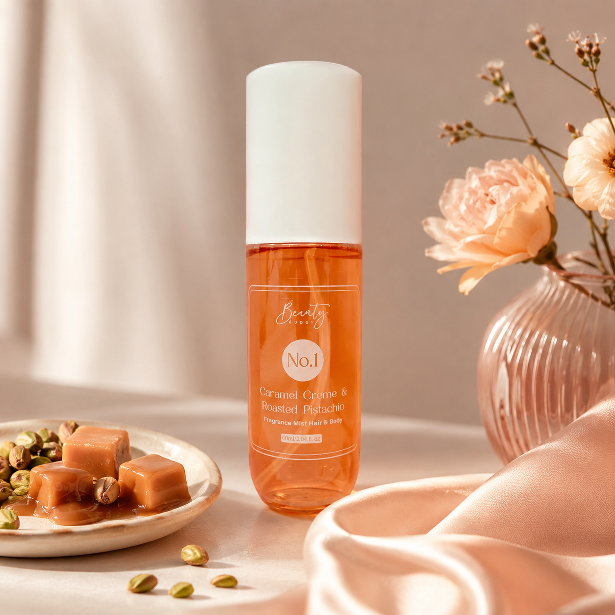 Beauty Buddy Fragrance Mist Hair & Body No.1 Caramel Crème & Roasted Pistachio
