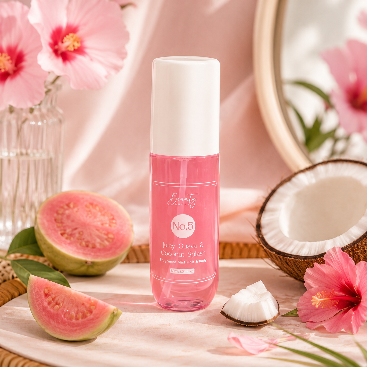 Beauty Buddy Fragrance Mist Hair & Body No.5 Juicy Guava & Coconut Splash 90ml