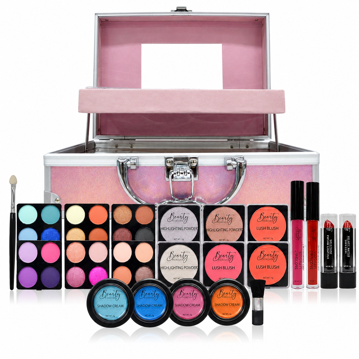 Beauty Buddy Makeup Essentials Kit & Train Case