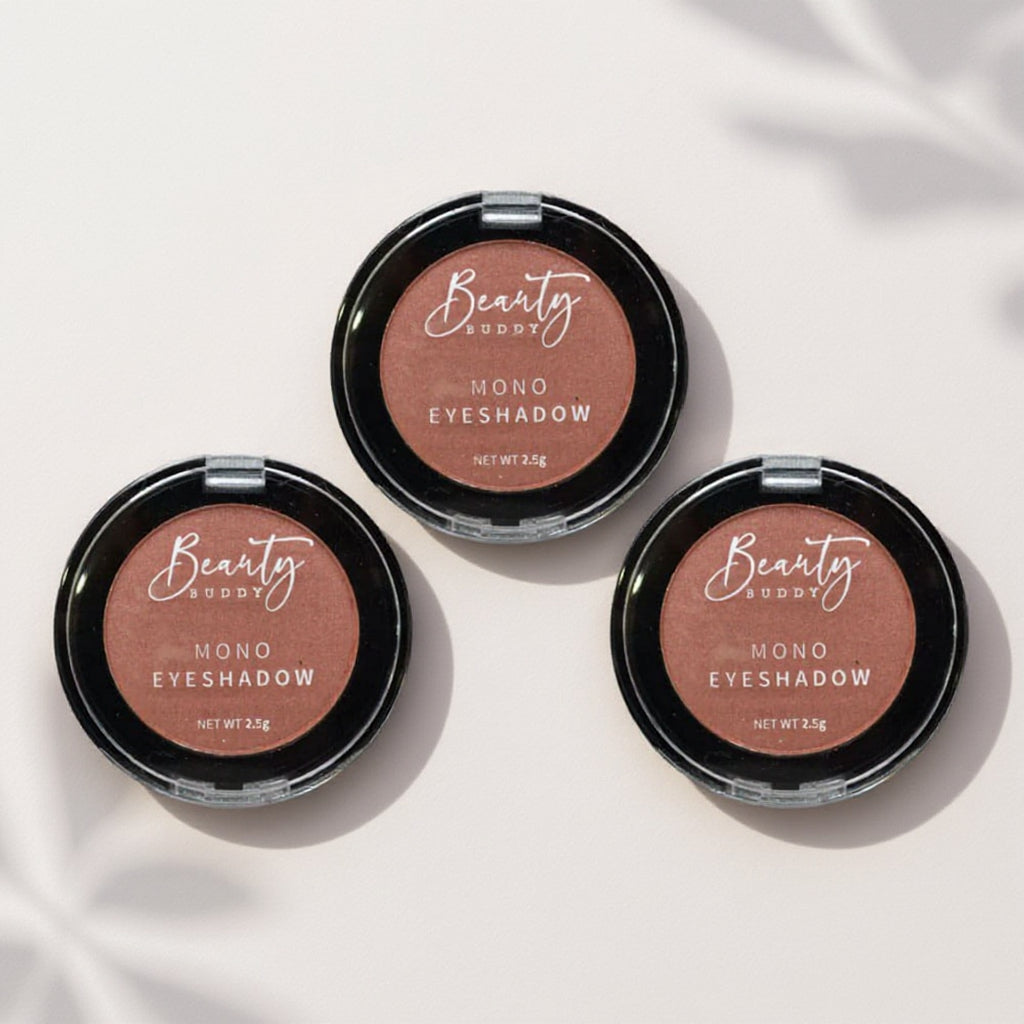3x Beauty Buddy Mono Eyeshadow 06 Barely There 2.5g
