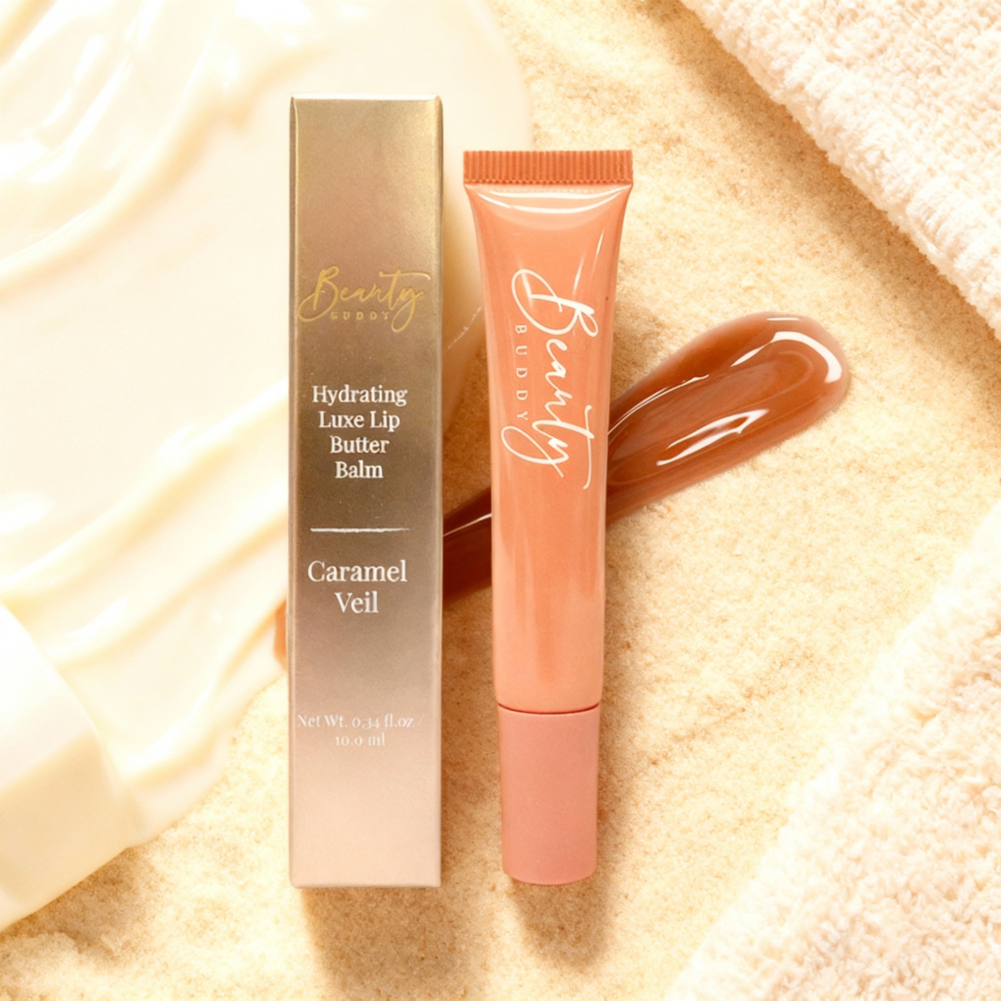 Beauty Buddy Hydrating Luxe Lip Butter Balm Caramel Veil 10ml